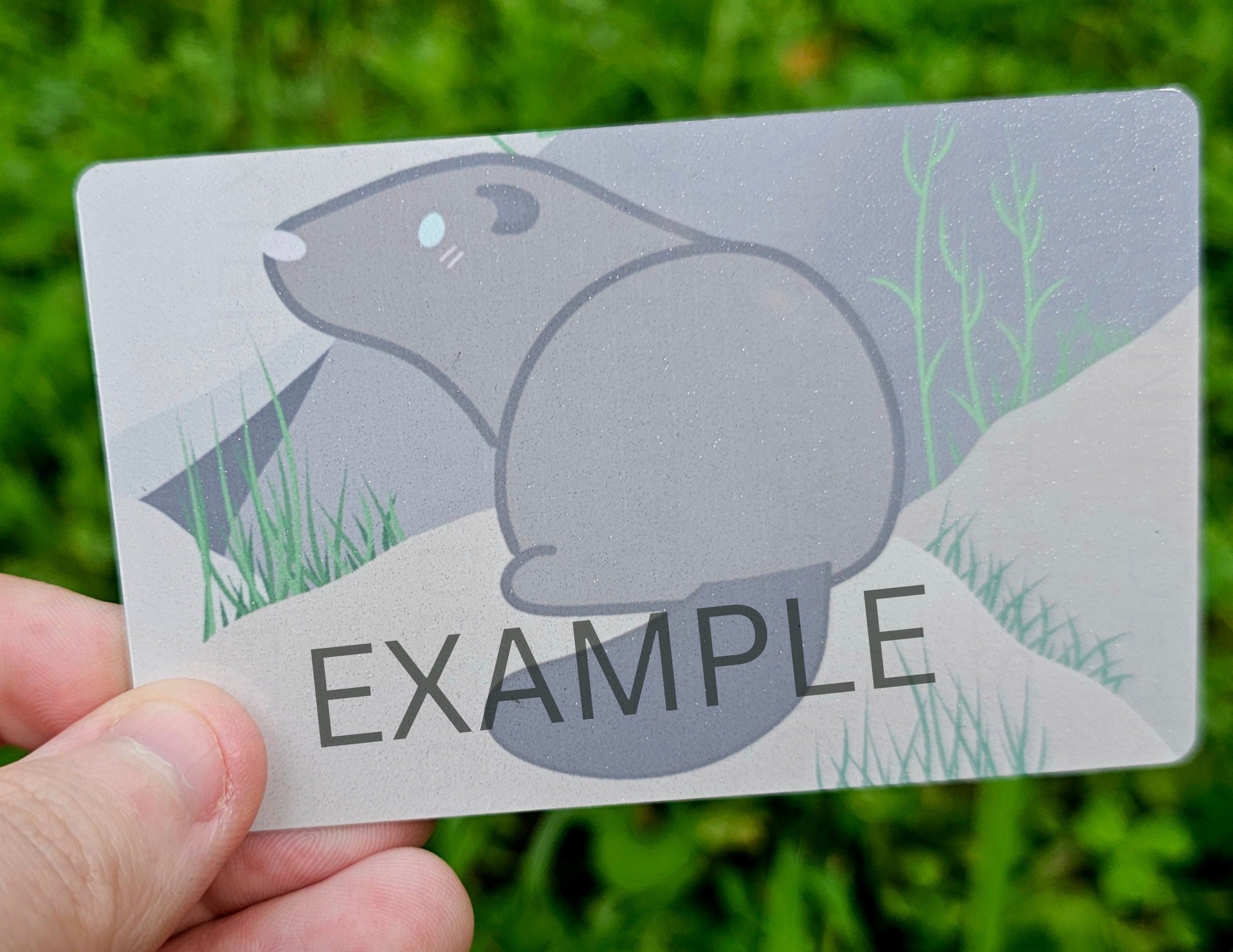 Custom Sublimated Aluminum Card