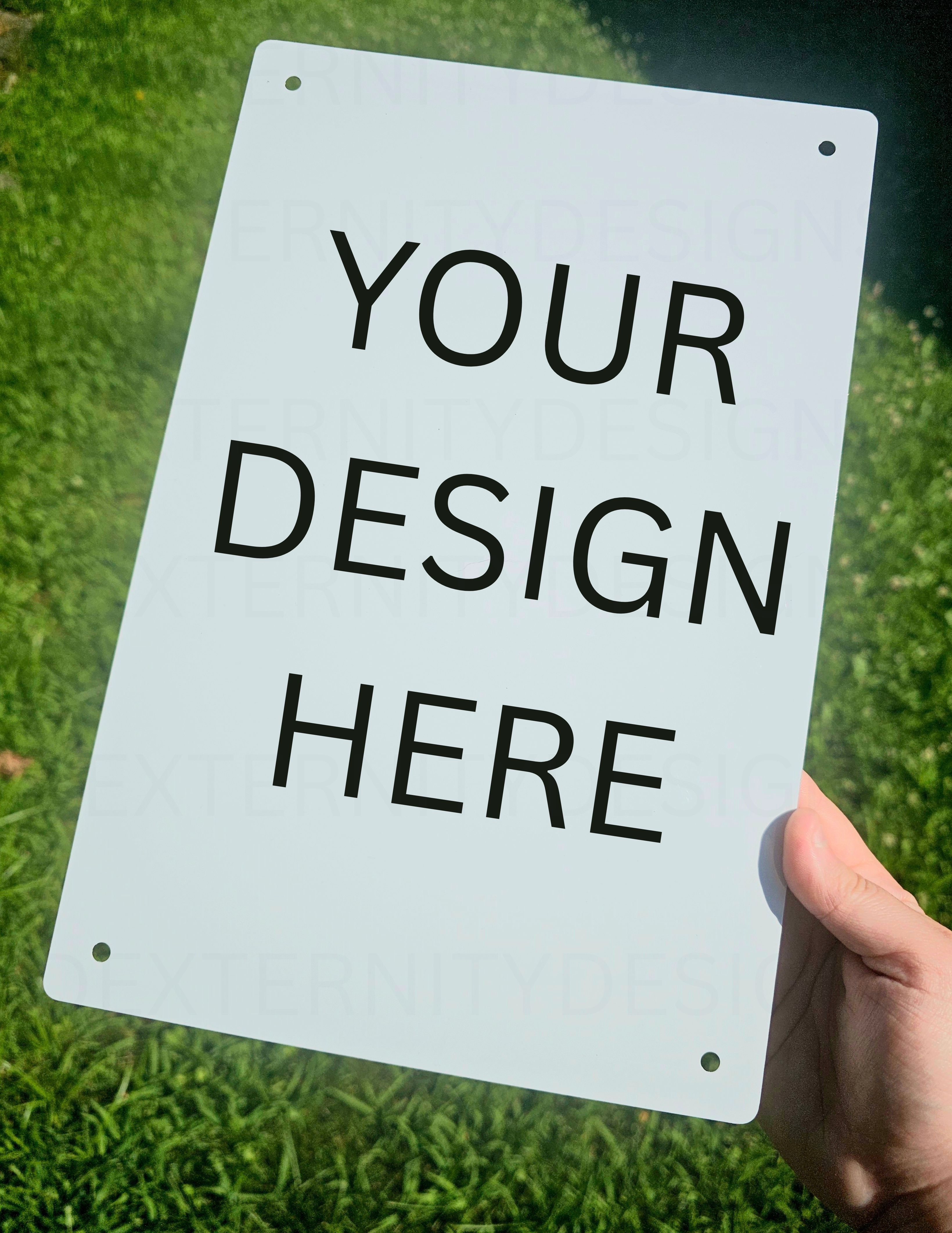 Custom Sublimation 8 x 12 inch Aluminum Sign